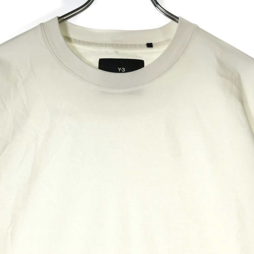 Y-3(ワイスリー) 24SS GFX SS TEE ロゴプリント クルーネック 半袖Tシャツ カットソー ホワイト IZ3123