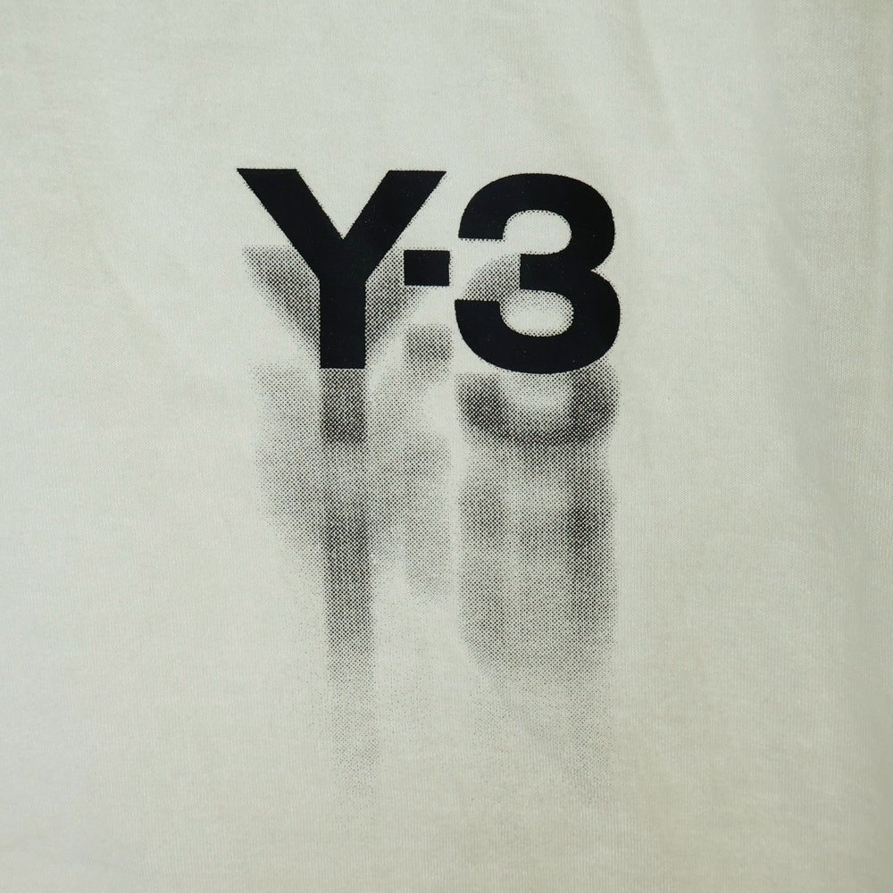 Y-3(ワイスリー) 24SS GFX SS TEE ロゴプリント クルーネック 半袖Tシャツ カットソー ホワイト IZ3123