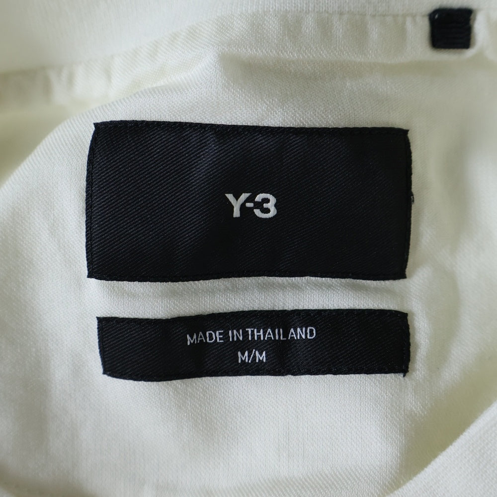 Y-3(ワイスリー) 24SS GFX SS TEE ロゴプリント クルーネック 半袖Tシャツ カットソー ホワイト IZ3123