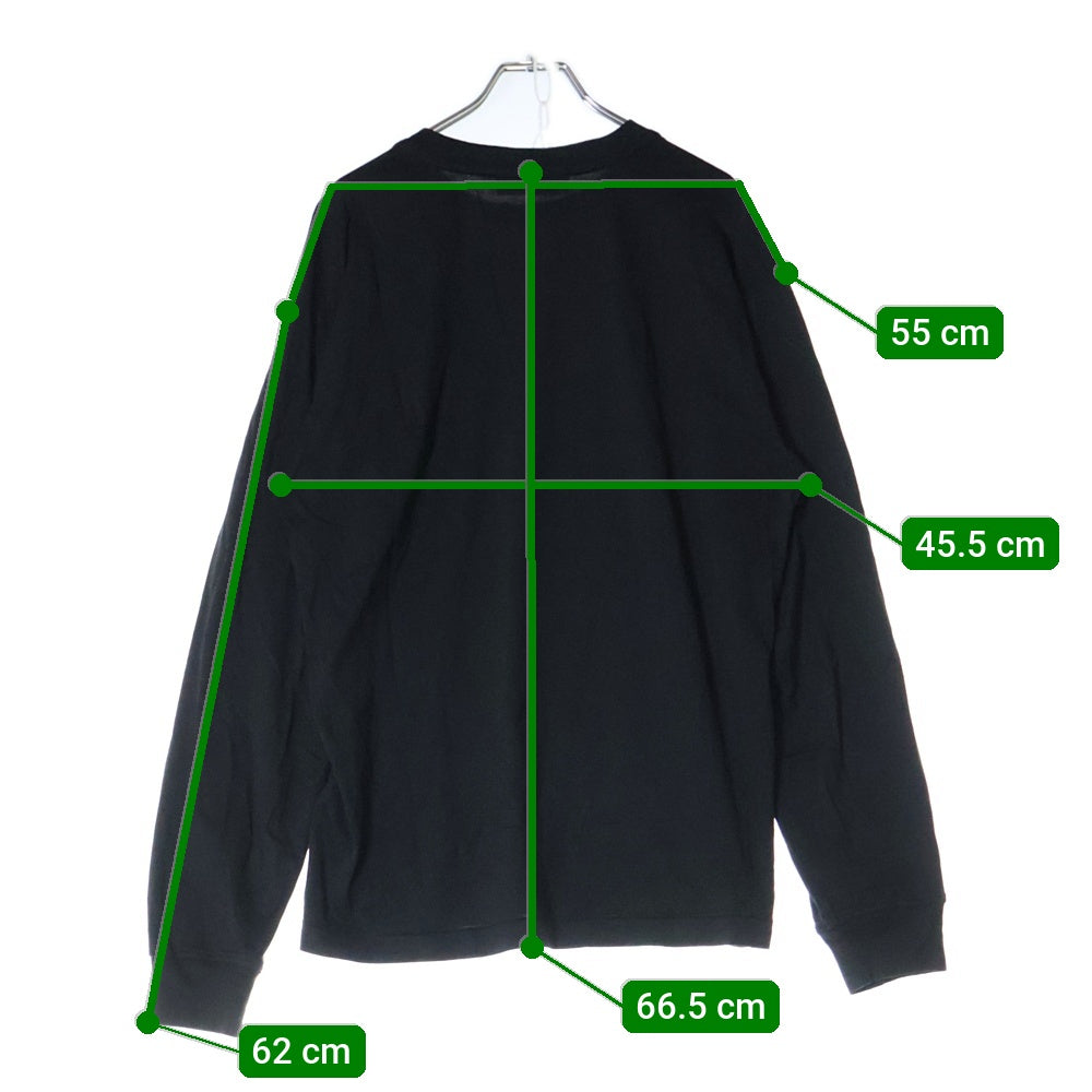 STONE ISLAND(ストーンアイランド) LOGO PATCH LONG SLEEVE ロゴパッチ ワッペン ロングスリーブ 長袖Tシャツ カットソー ブラック 81152273