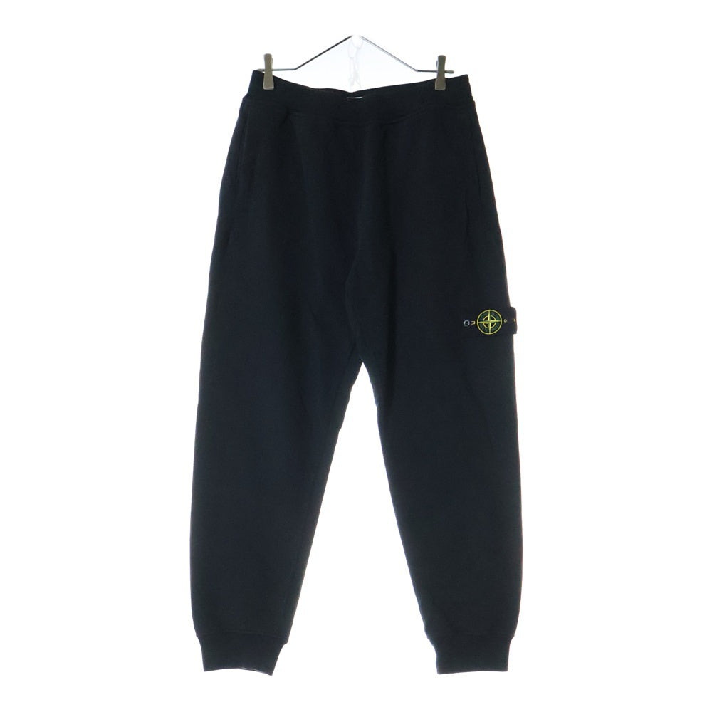 STONE ISLAND(ストーンアイランド) ワッペンロゴ ブラッシュド スウェット トラック ジョガーパンツ ブラック 811560920