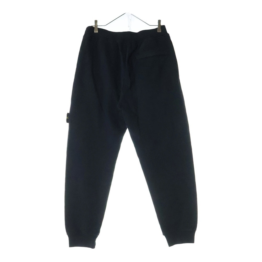 STONE ISLAND(ストーンアイランド) ワッペンロゴ ブラッシュド スウェット トラック ジョガーパンツ ブラック 811560920