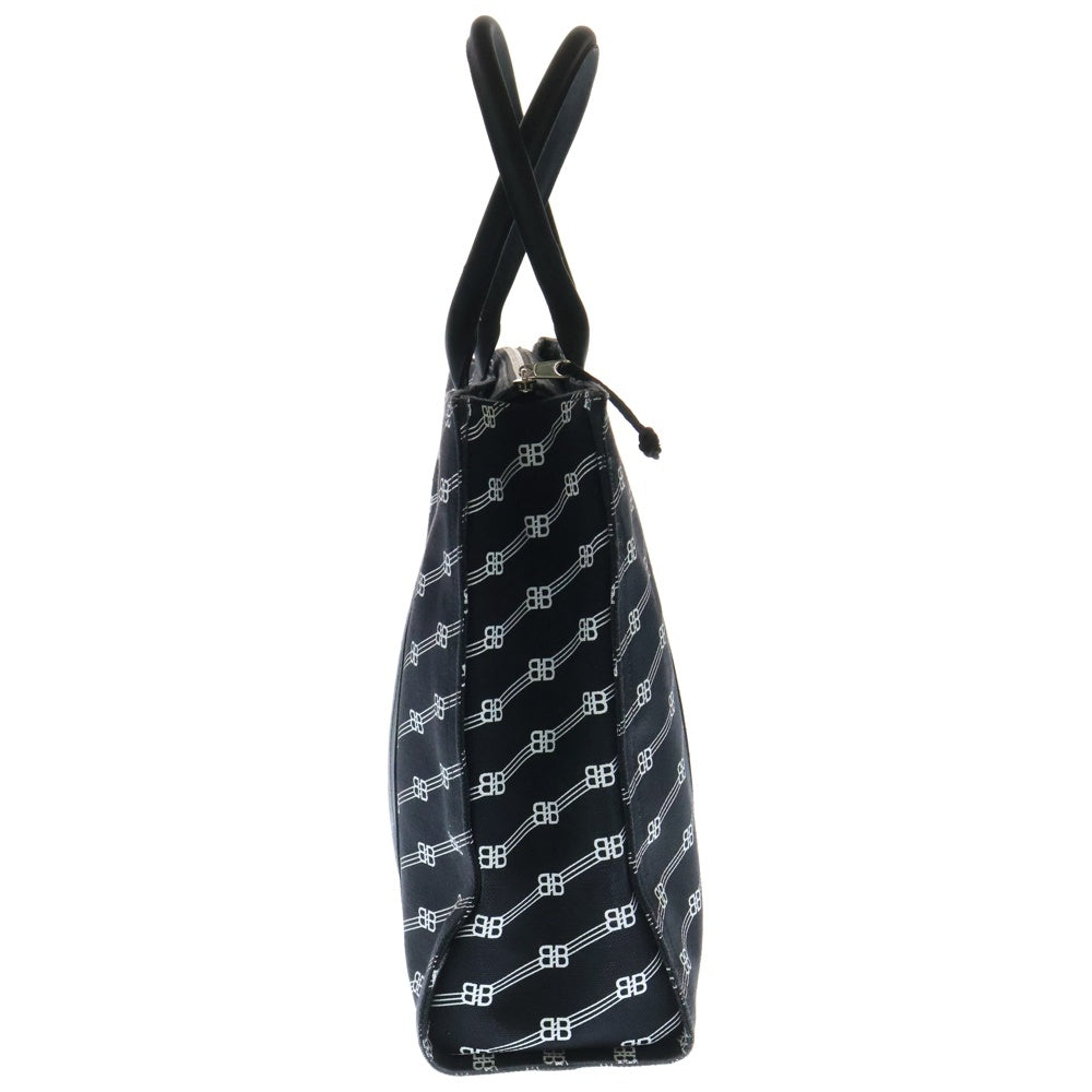 BALENCIAGA(バレンシアガ) BBモノグラム トレード ラージ トートバッグ ブラック キャンバス 621826