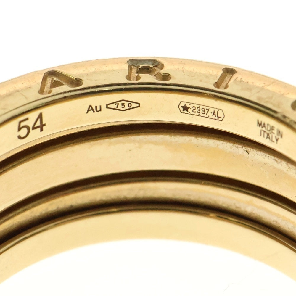 BVLGARI(ブルガリ) ビーゼロワン リング K18 YG イエローゴールド 3バンド 指輪 ジュエリー