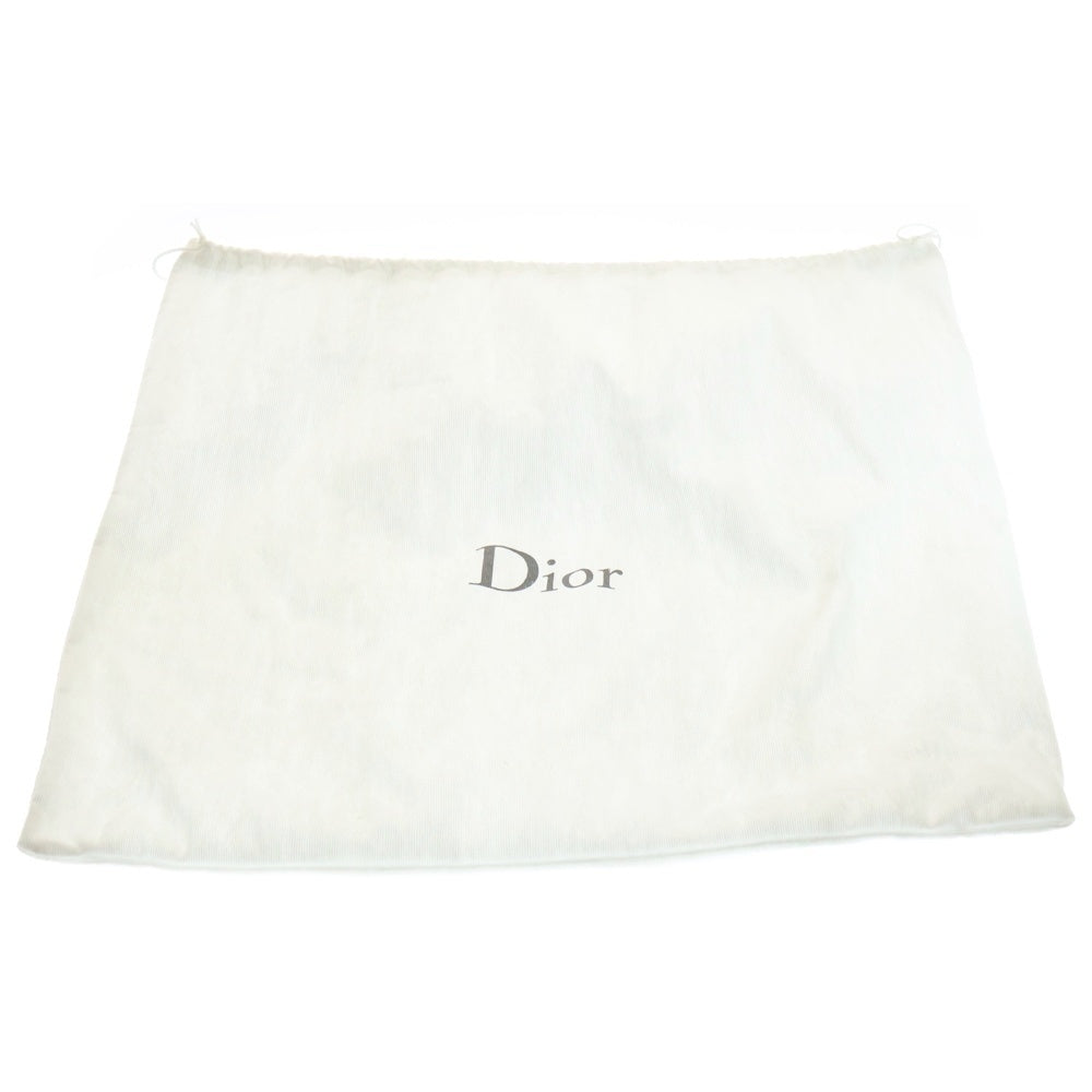 Christian Dior(クリスチャンディオール) トロッター ロゴ ミニボストン ハンドバッグ ネイビー キャンバス