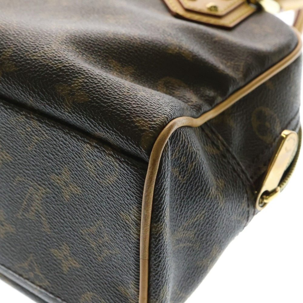 LOUIS VUITTON(ルイヴィトン) モノグラム マンハッタンPM ブラウン PVC ハンドバッグ M40026 レディース