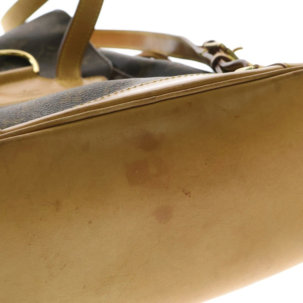 LOUIS VUITTON(ルイヴィトン) ミニモンスリ モノグラム PVC レザー リュックサック バックパック ゴールド金具 ブラウン M51137