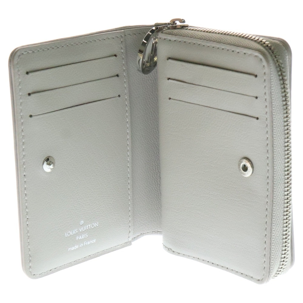 LOUIS VUITTON(ルイヴィトン) モノグラム・アンプラント ポルトフォイユ・ルー ブルームグレー コンパクトウォレット 三つ折り財布 コインケース レザー M14154