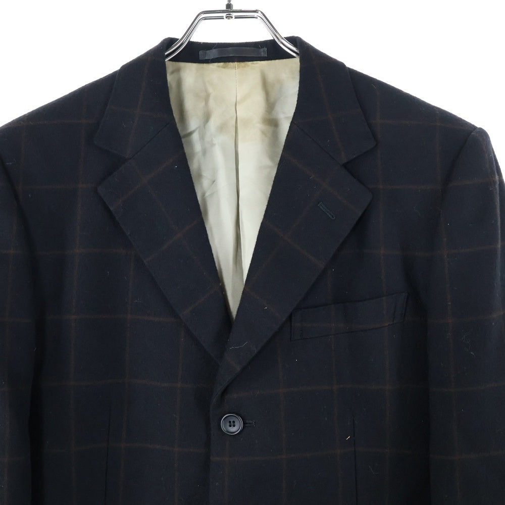 Paul Smith(ポールスミス) チェックウールジャケット ブラック 〇