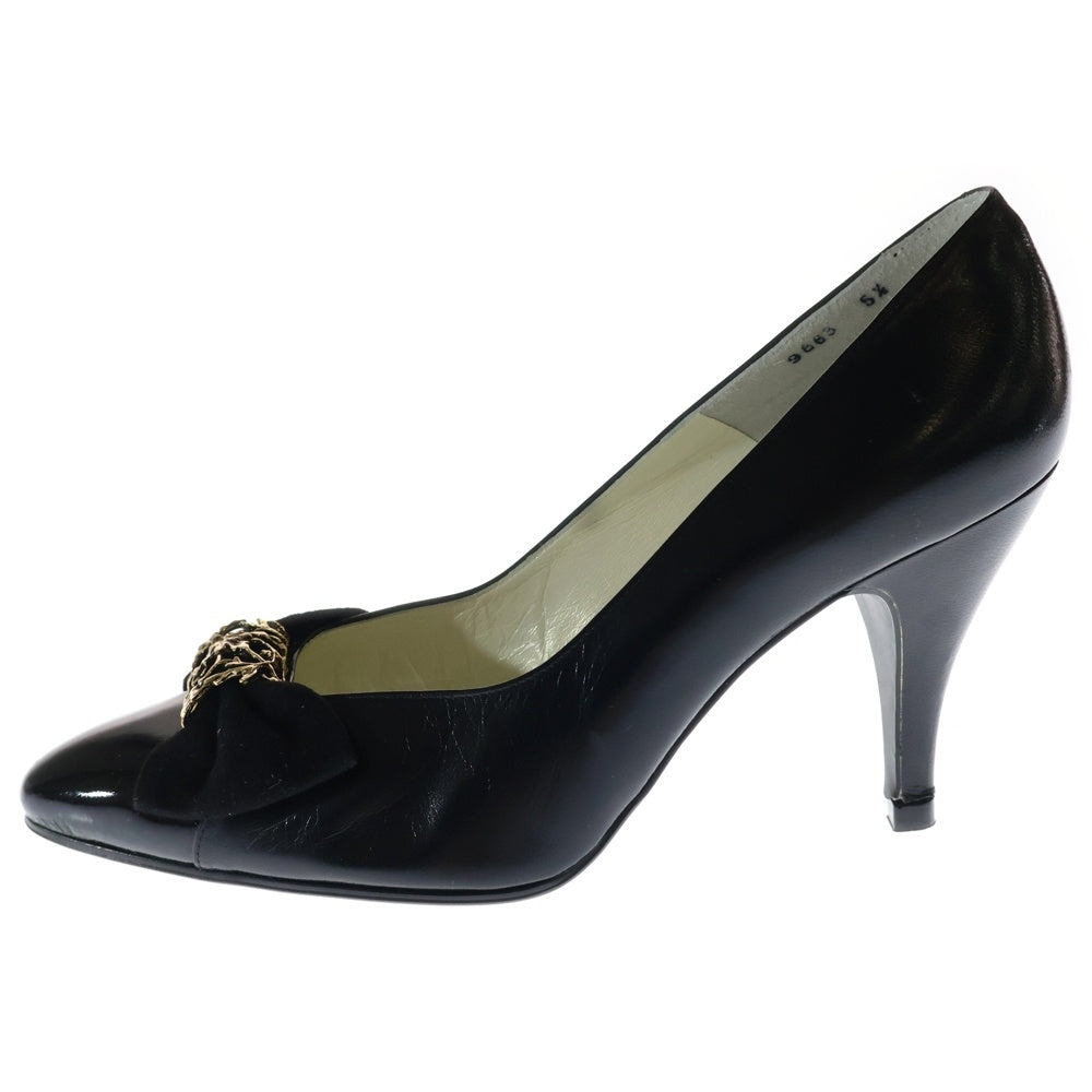 LANVIN(ランバン) エナメル パンプス ブラック レディース