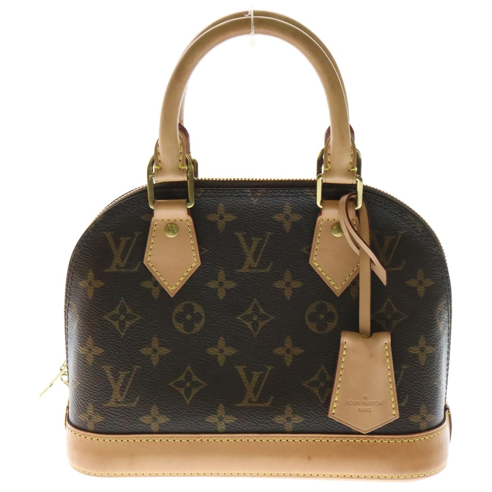 LOUIS VUITTON(ルイヴィトン) アルマBB モノグラム PVC レザー 2WAY ハンド ショルダーバッグ ゴールド金具 ブラウン M53152