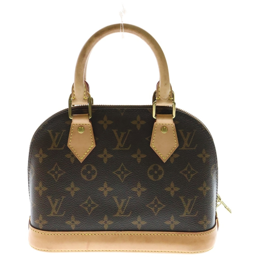 LOUIS VUITTON(ルイヴィトン) アルマBB モノグラム PVC レザー 2WAY ハンド ショルダーバッグ ゴールド金具 ブラウン M53152