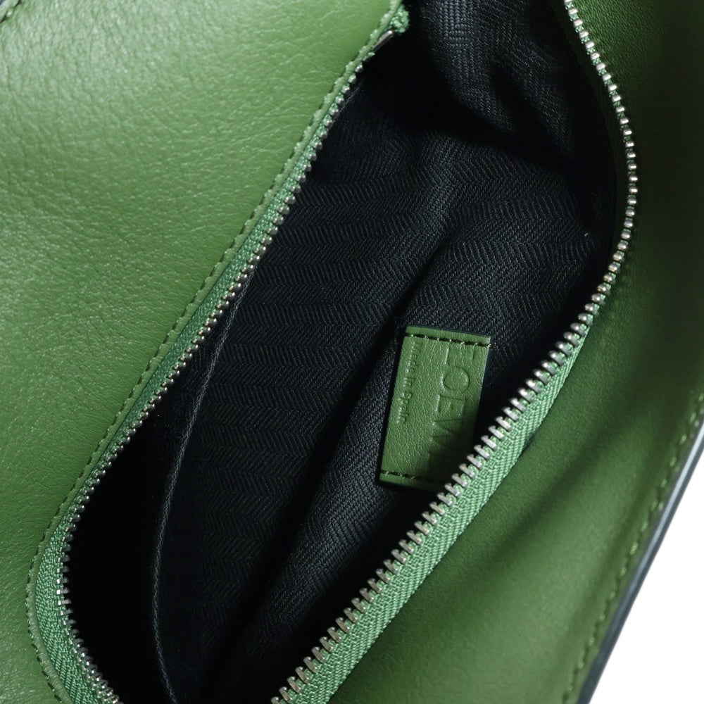 LOEWE(ロエベ) パズル バムバッグ スモール グリーン レザー ショルダーバッグ