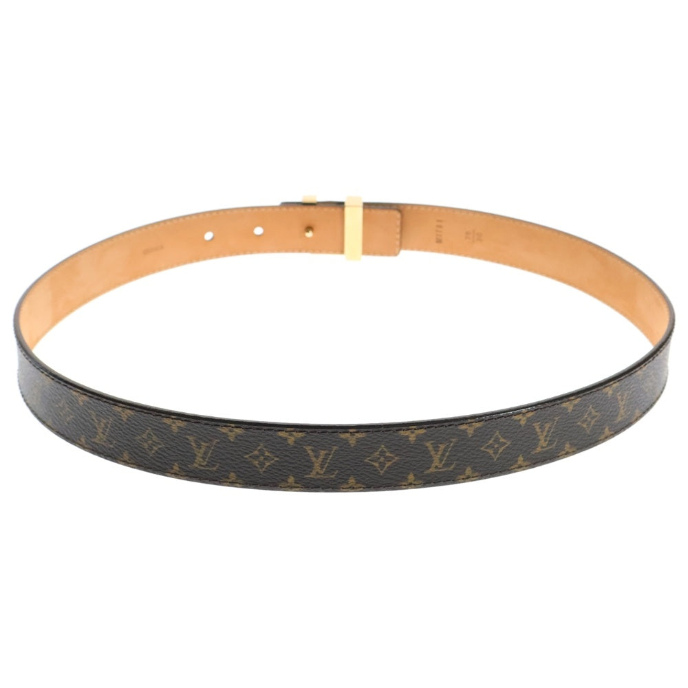 LOUIS VUITTON(ルイヴィトン) モノグラム サンチュール ベルト ブラウン ゴールド金具 PVC #75/30 M9781