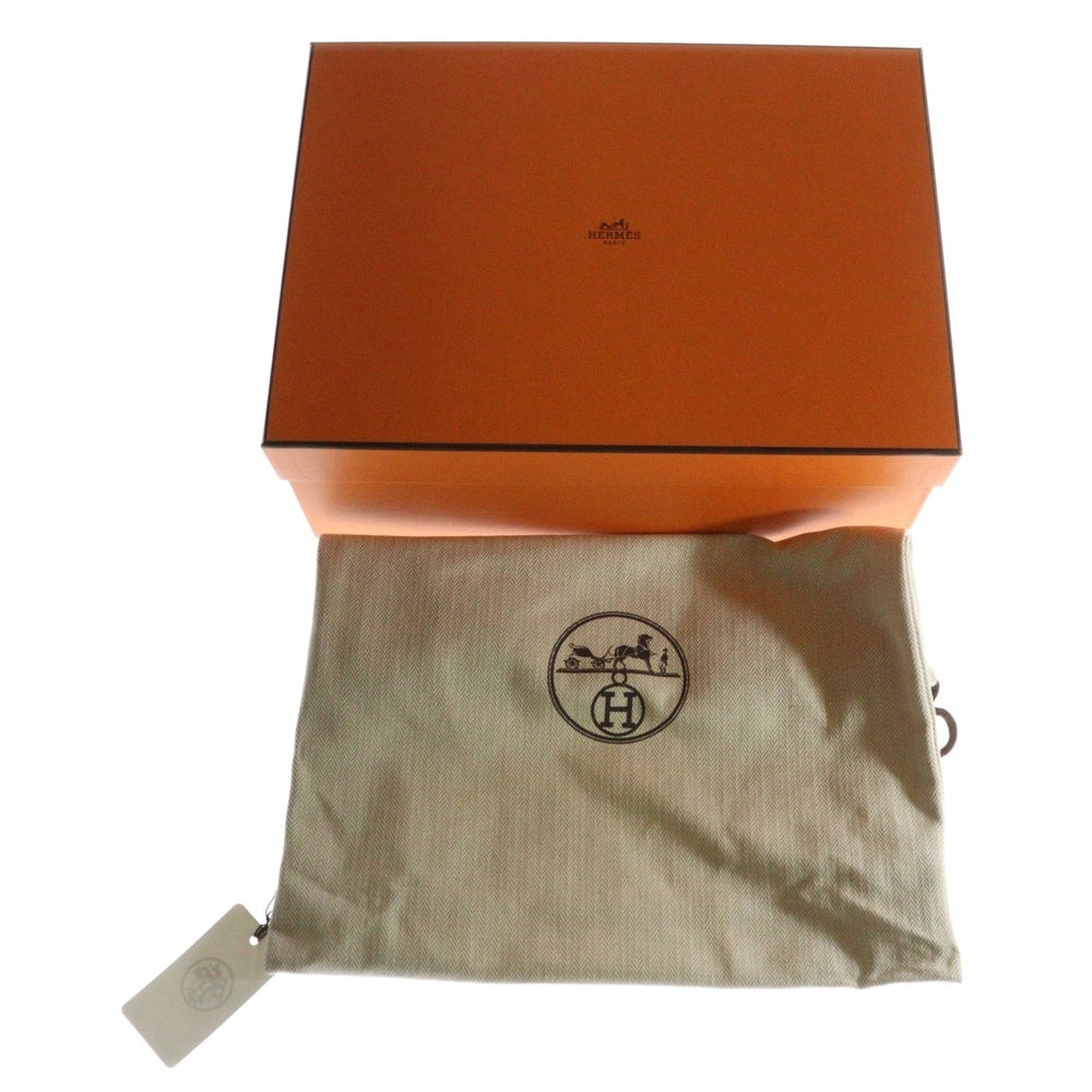 HERMES(エルメス) エールバッグジップミニ エクリュ ゴールド トワルアッシュ ショルダーバッグ シルバー金具 K刻印
