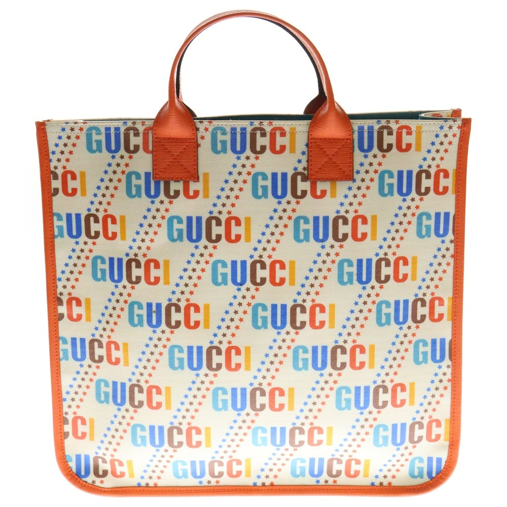 GUCCI(グッチ) チルドレンズ ハンドバッグ トートバッグ オレンジ×マルチカラー PVC 550763