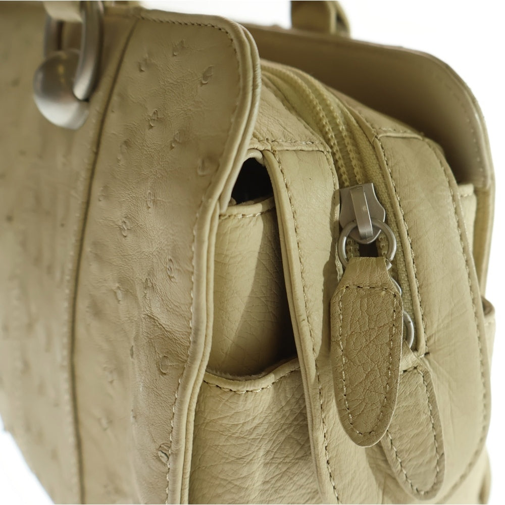 Lodues(ルールド) レザー ハンドバッグ ベージュ