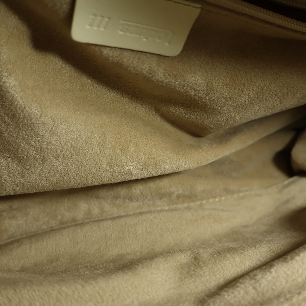 Lodues(ルールド) レザー ハンドバッグ ベージュ