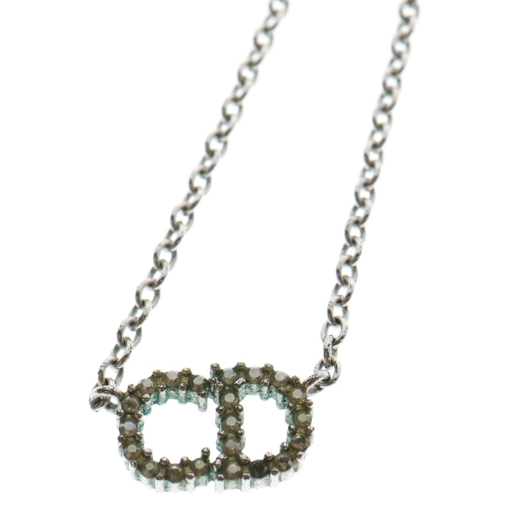 Christian Dior(クリスチャンディオール) Clair D Lune CDロゴ ネックレス ペンダント シルバー GP