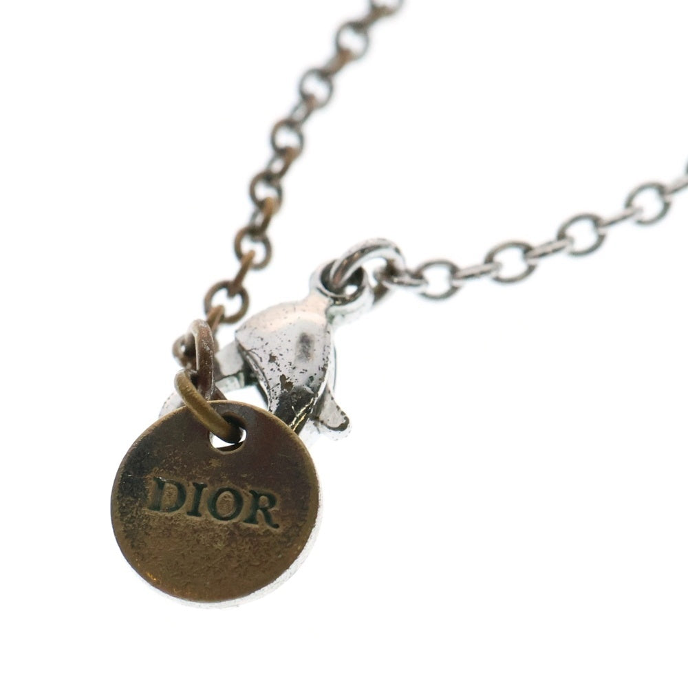 Christian Dior(クリスチャンディオール) Clair D Lune CDロゴ ネックレス ペンダント シルバー GP