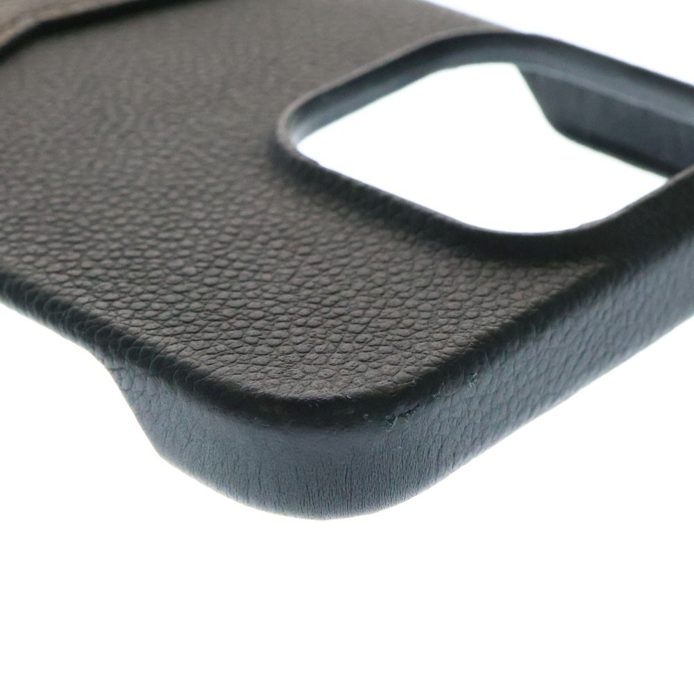 LOUIS VUITTON(ルイヴィトン) モノグラム バンパー IPHONE 15PRO MAX アイフォンケース 携帯 カバー ブラック×ブラウン レザー M82888