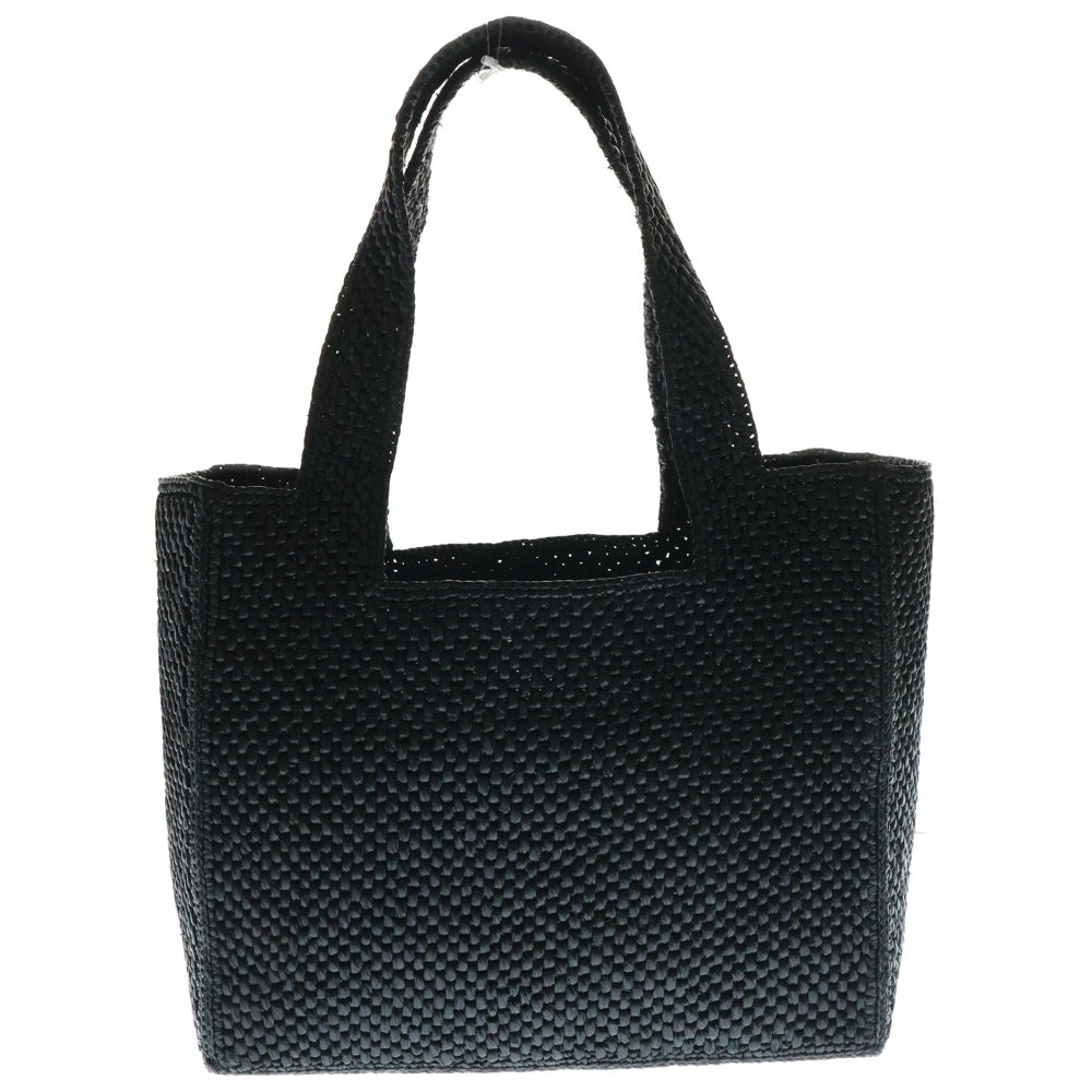 LOEWE(ロエベ) フォント 2WAYバッグ ショルダーバッグ トートバッグ ハンドバッグ カゴバッグ ミディアム ブラック ラフィア ゴールド金具 A685B61X01