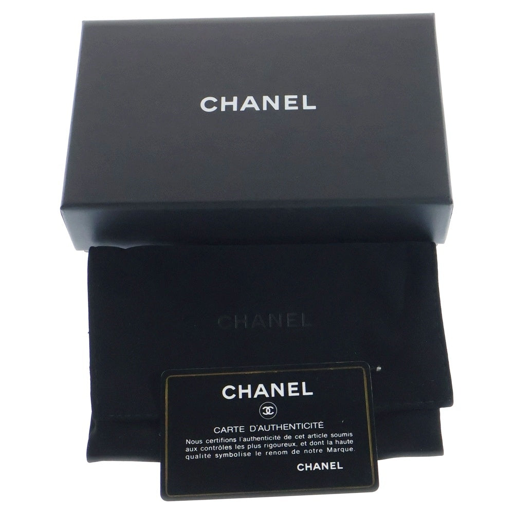 CHANEL(シャネル) ココマーク 4連キーケース キーリング キーホルダー ブラック レザー ゴールド金具 キャビアスキン シール有