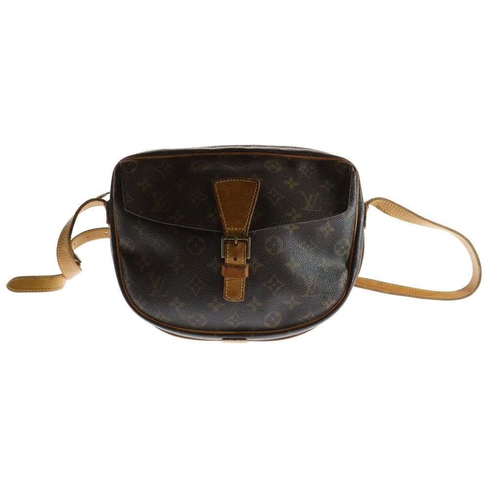 LOUIS VUITTON(ルイヴィトン) モノグラム ジュヌフィーユ25 ショルダーバッグ ブラウン ゴールド金具 レザー×PVC M51226