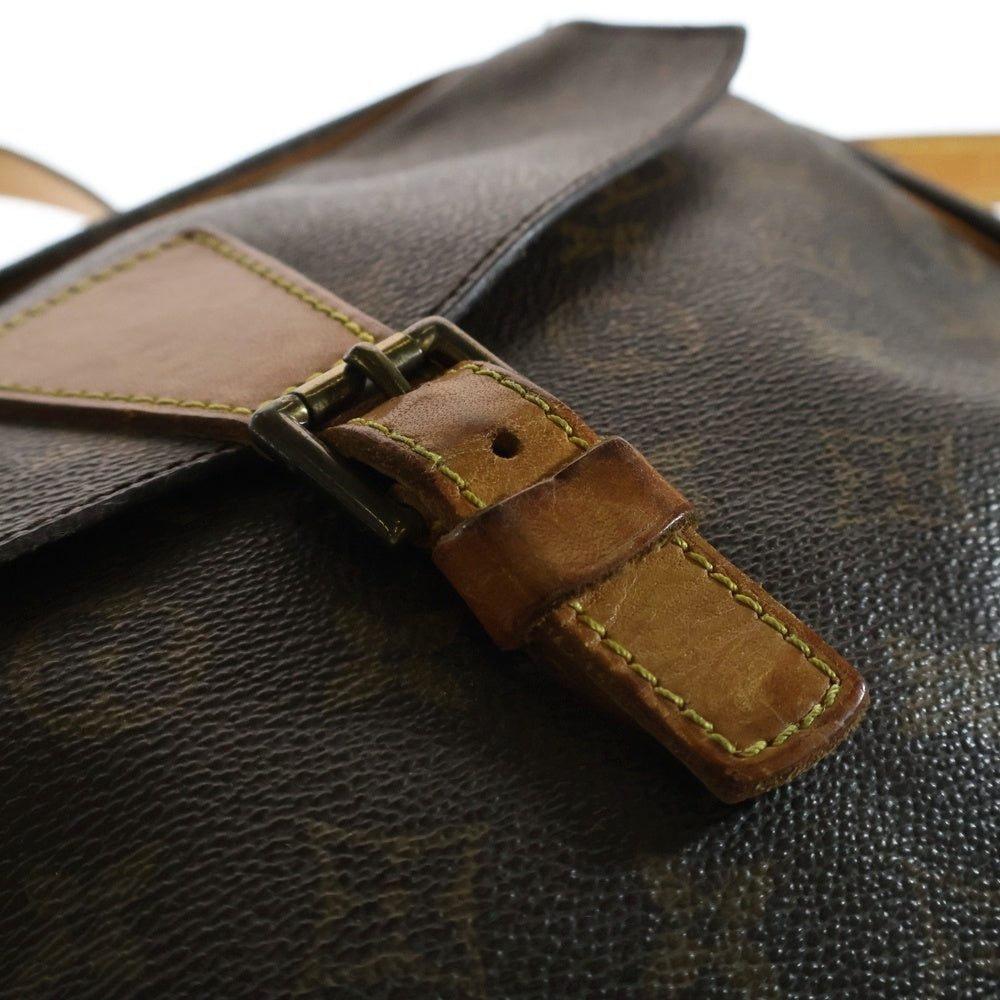 LOUIS VUITTON(ルイヴィトン) モノグラム ジュヌフィーユ25 ショルダーバッグ ブラウン ゴールド金具 レザー×PVC M51226