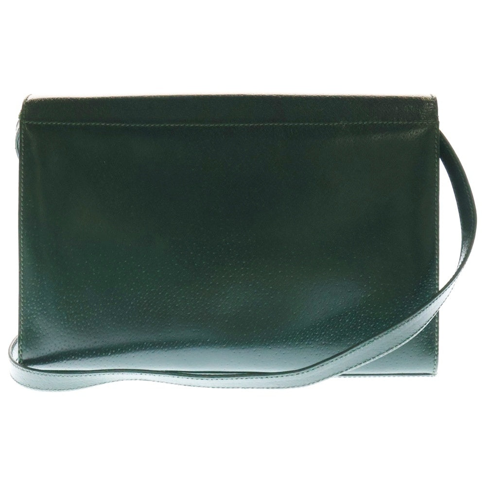 GUCCI(グッチ) オールドグッチ ショルダーバッグ セカンドバッグ グリーン レザー 004.406.0287