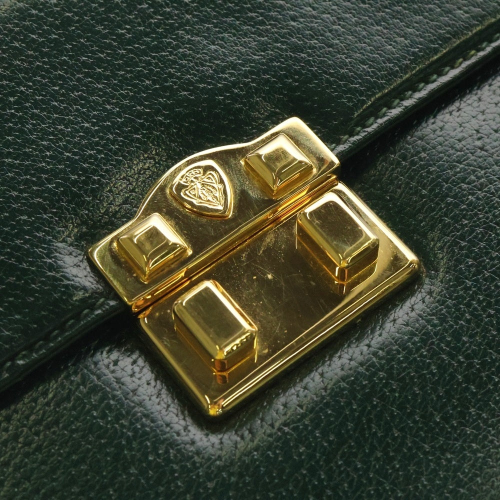 GUCCI(グッチ) オールドグッチ ショルダーバッグ セカンドバッグ グリーン レザー 004.406.0287