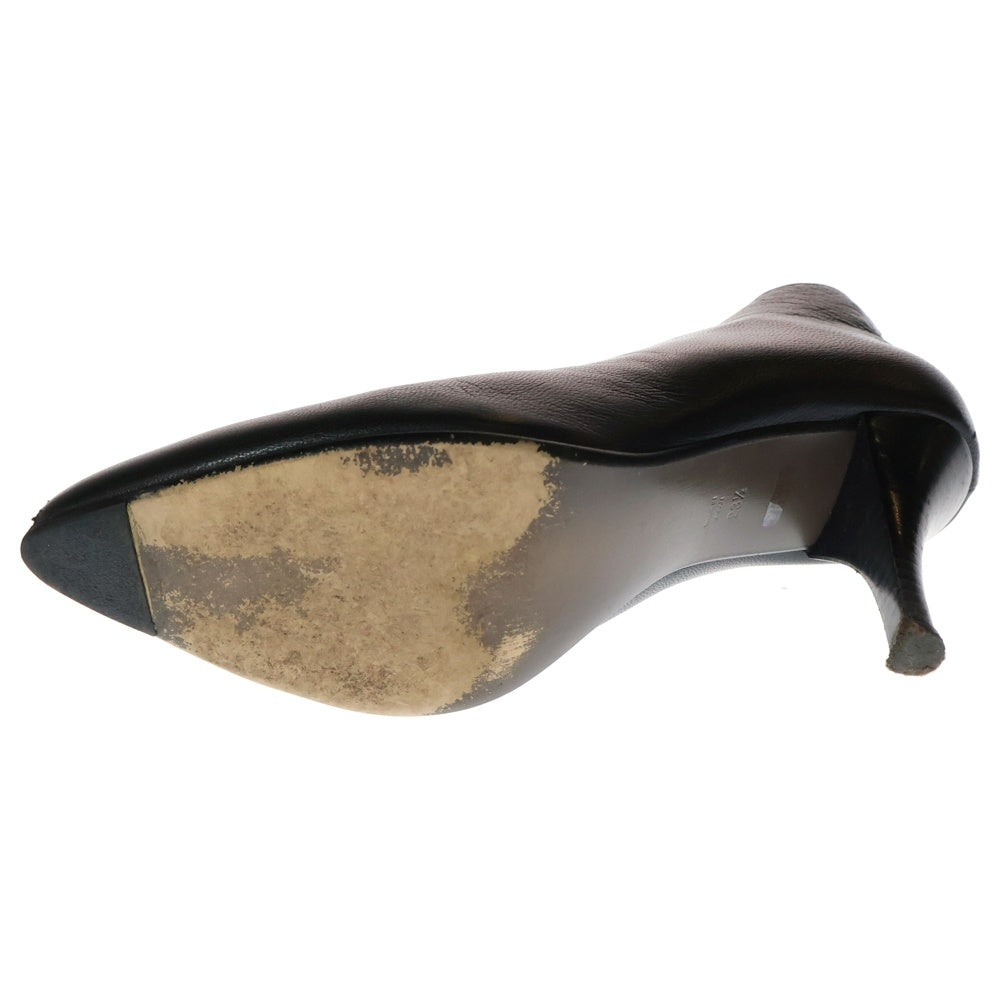 JILL STUART(ジル スチュアート) レザー ヒール ショートブーツ パンプス ブラック レディース〇