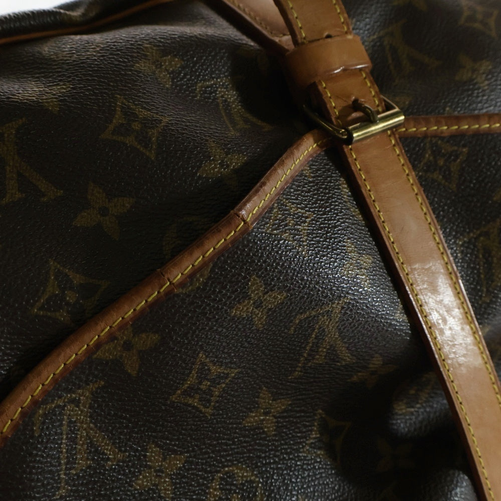 LOUIS VUITTON(ルイヴィトン) モノグラム ソミュール35 ショルダーバッグ ブラウン ゴールド金具 レザー×PVC M42254