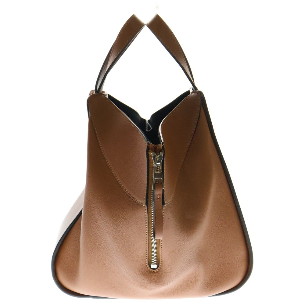 LOEWE(ロエベ) ハンモックバッグ スモール 2WAYバッグ ハンドバッグ ショルダーバッグ ブラウン シルバー金具 レザー