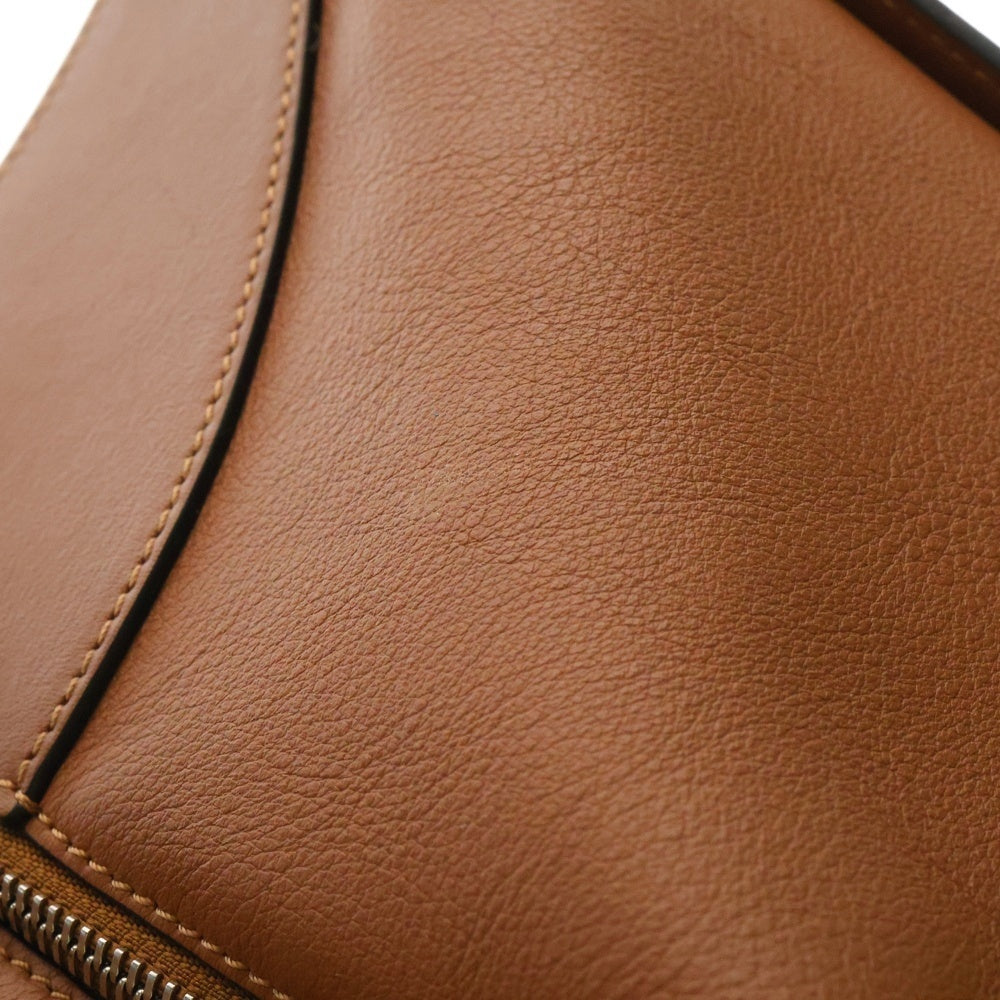 LOEWE(ロエベ) ハンモックバッグ スモール 2WAYバッグ ハンドバッグ ショルダーバッグ ブラウン シルバー金具 レザー