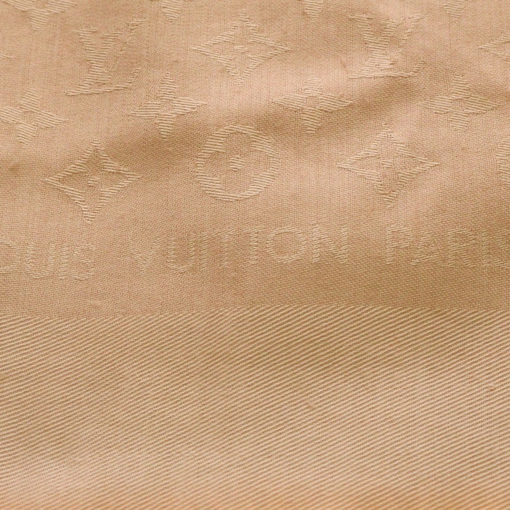 LOUIS VUITTON(ルイヴィトン) モノグラム ストール スカーフ ピンク シルク×ウール M74441