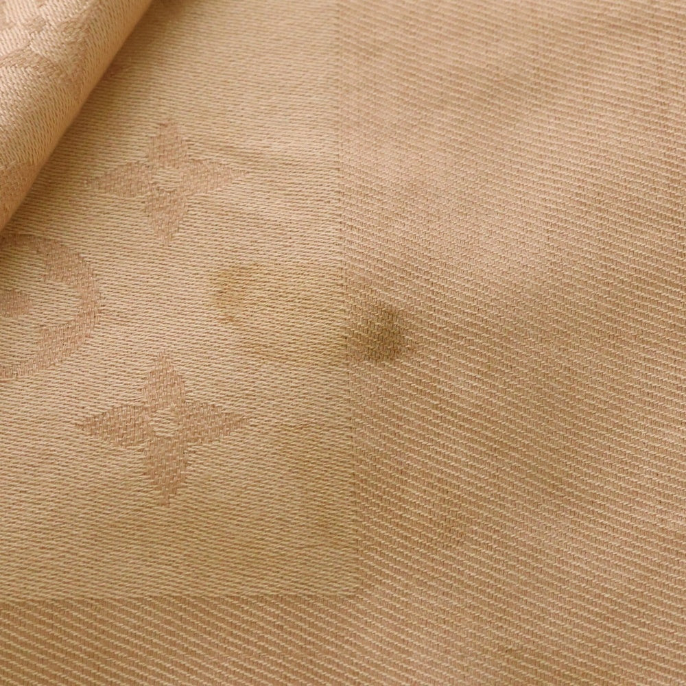 LOUIS VUITTON(ルイヴィトン) モノグラム ストール スカーフ ピンク シルク×ウール M74441