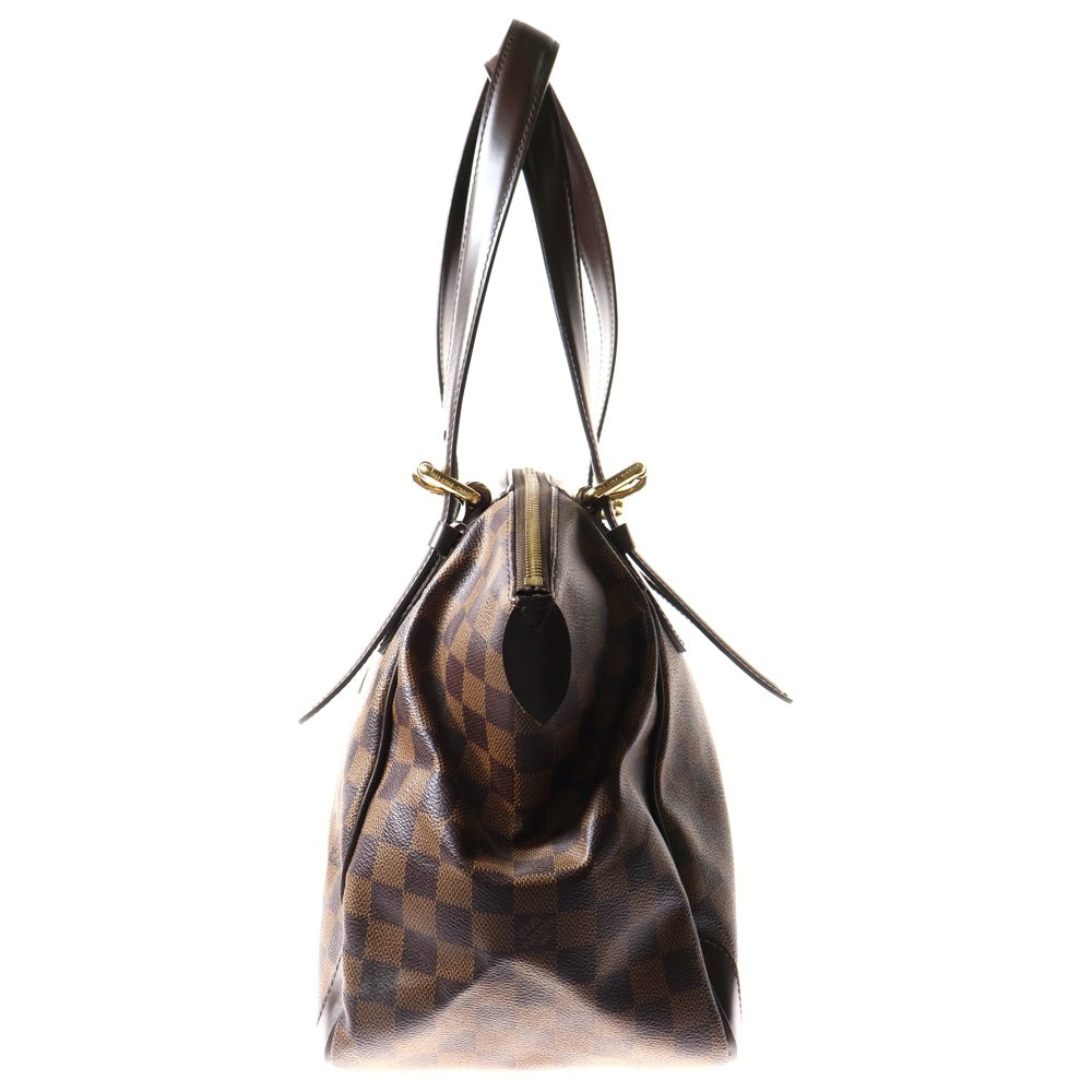 LOUIS VUITTON(ルイヴィトン) ダミエ ヴェローナMM ハンドバッグ ブラウン ゴールド金具 レザー×PVC N41118