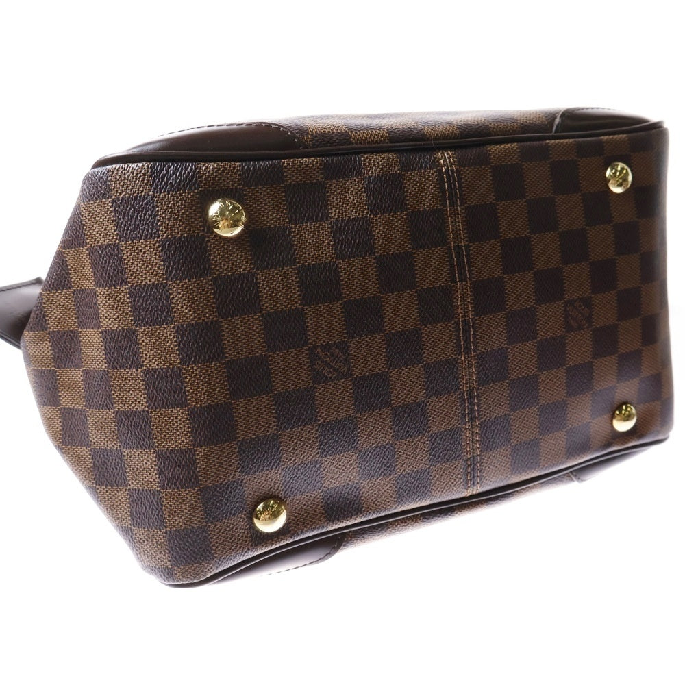 LOUIS VUITTON(ルイヴィトン) ダミエ ヴェローナMM ハンドバッグ ブラウン ゴールド金具 レザー×PVC N41118