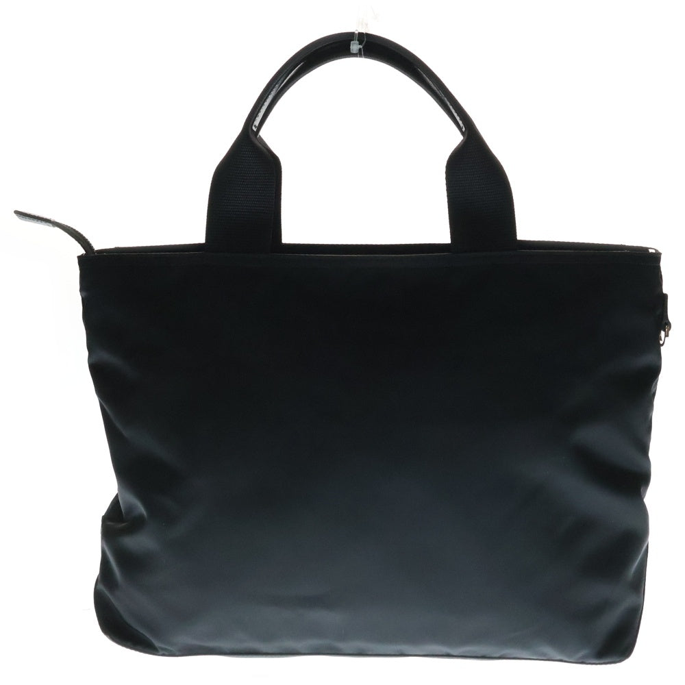 PRADA(プラダ) テスート ハンドバッグ トートバッグ ブラック シルバー金具 ナイロン ロゴ三角プレート 1BG867