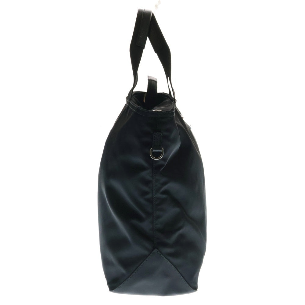 PRADA(プラダ) テスート ハンドバッグ トートバッグ ブラック シルバー金具 ナイロン ロゴ三角プレート 1BG867