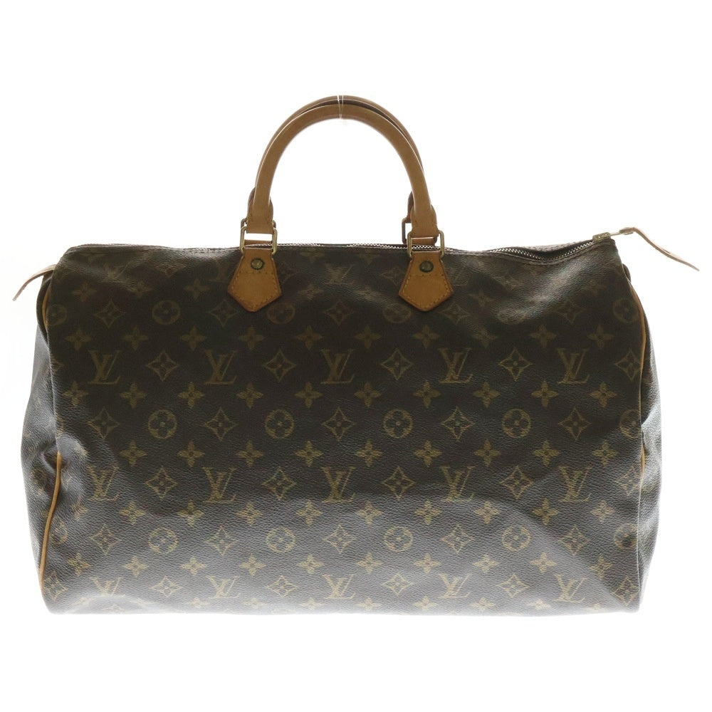 LOUIS VUITTON(ルイヴィトン) スピーディ40 モノグラム PVC レザー ハンド ボストンバッグ ゴールド金具 ブラウン M41522
