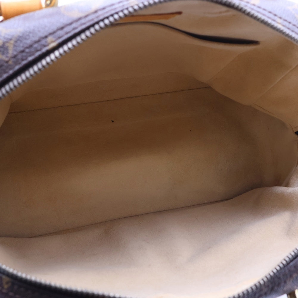 LOUIS VUITTON(ルイヴィトン) マンハッタンPM モノグラム PVC レザー ハンドバッグ ゴールド金具 ブラウン M40026