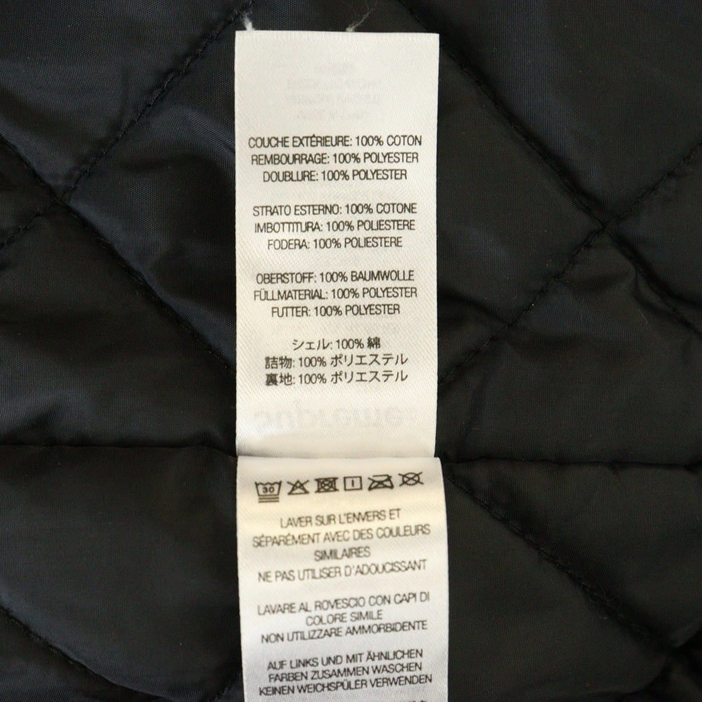 SUPREME(シュプリーム) 22SS Hooded Twill Varsity Jacket ロゴ刺繍 フーデッド ツイル バーシティ スナップボタン ジャケット ブルゾン ブラック