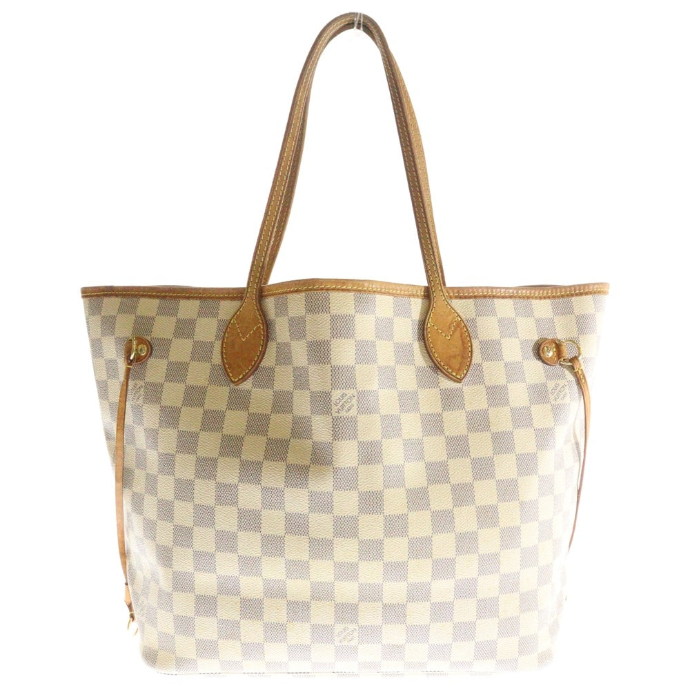 LOUIS VUITTON(ルイヴィトン) ダミエアズール ネヴァーフルMM 旧型 コーティングキャンバス トートバッグ ベージュ レディース N51107