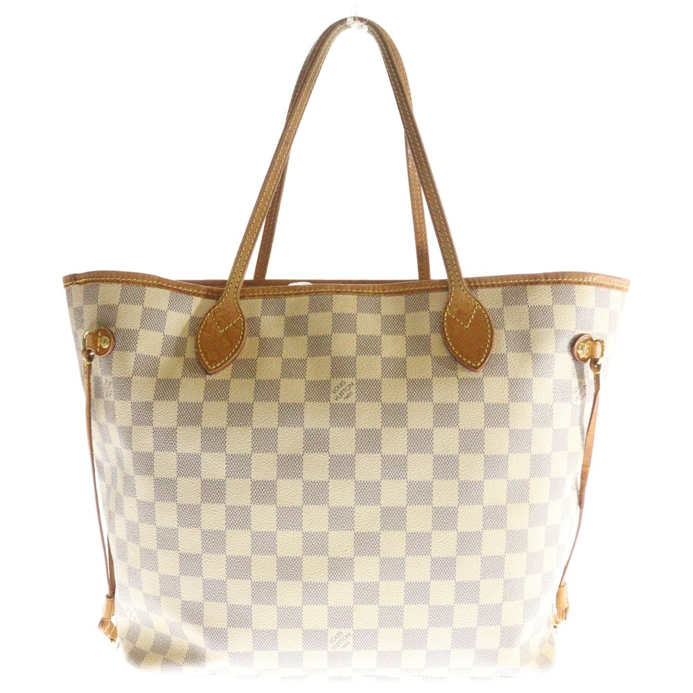 LOUIS VUITTON(ルイヴィトン) ダミエアズール ネヴァーフルMM 旧型 コーティングキャンバス トートバッグ ベージュ レディース N51107