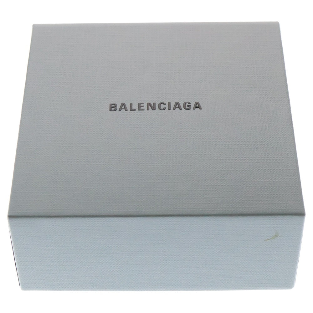 BALENCIAGA(バレンシアガ) エブリデイ ロゴ 三つ折り財布 コンパクトウォレット コインケース ラメブルー レザー 551921