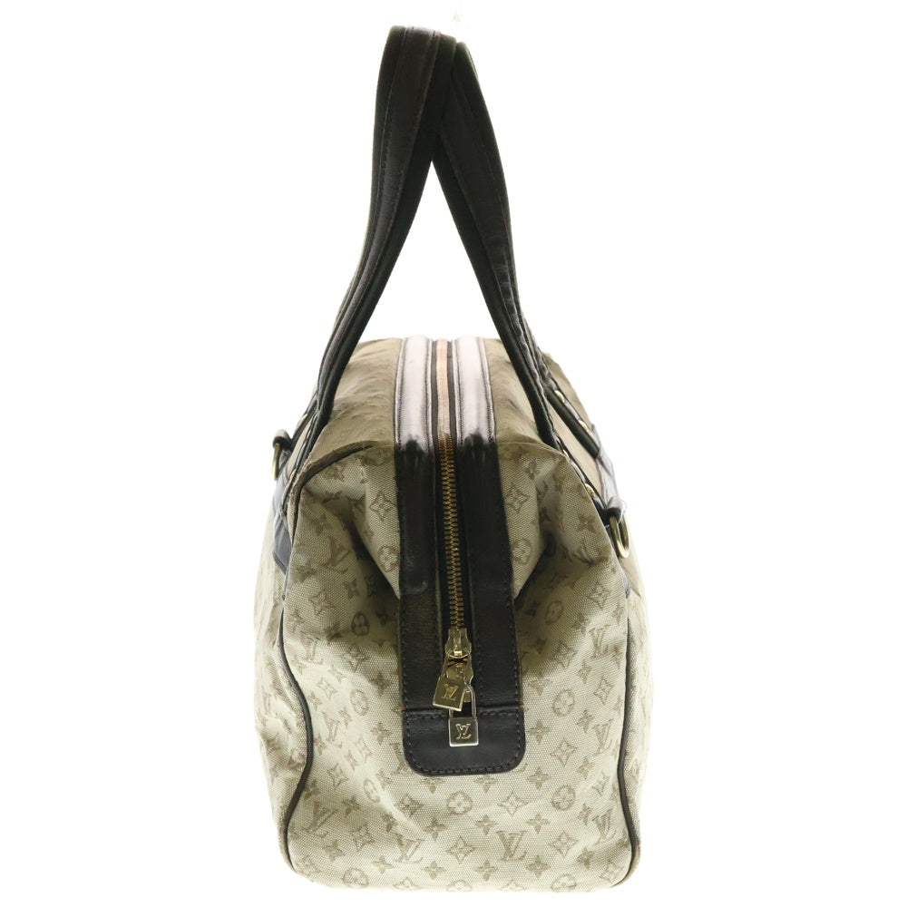 LOUIS VUITTON(ルイヴィトン) モノグラムミニ ジョセフィーヌGM キャンバス ハンドバッグ ベージュ×ブラウン ゴールド金具 M92212