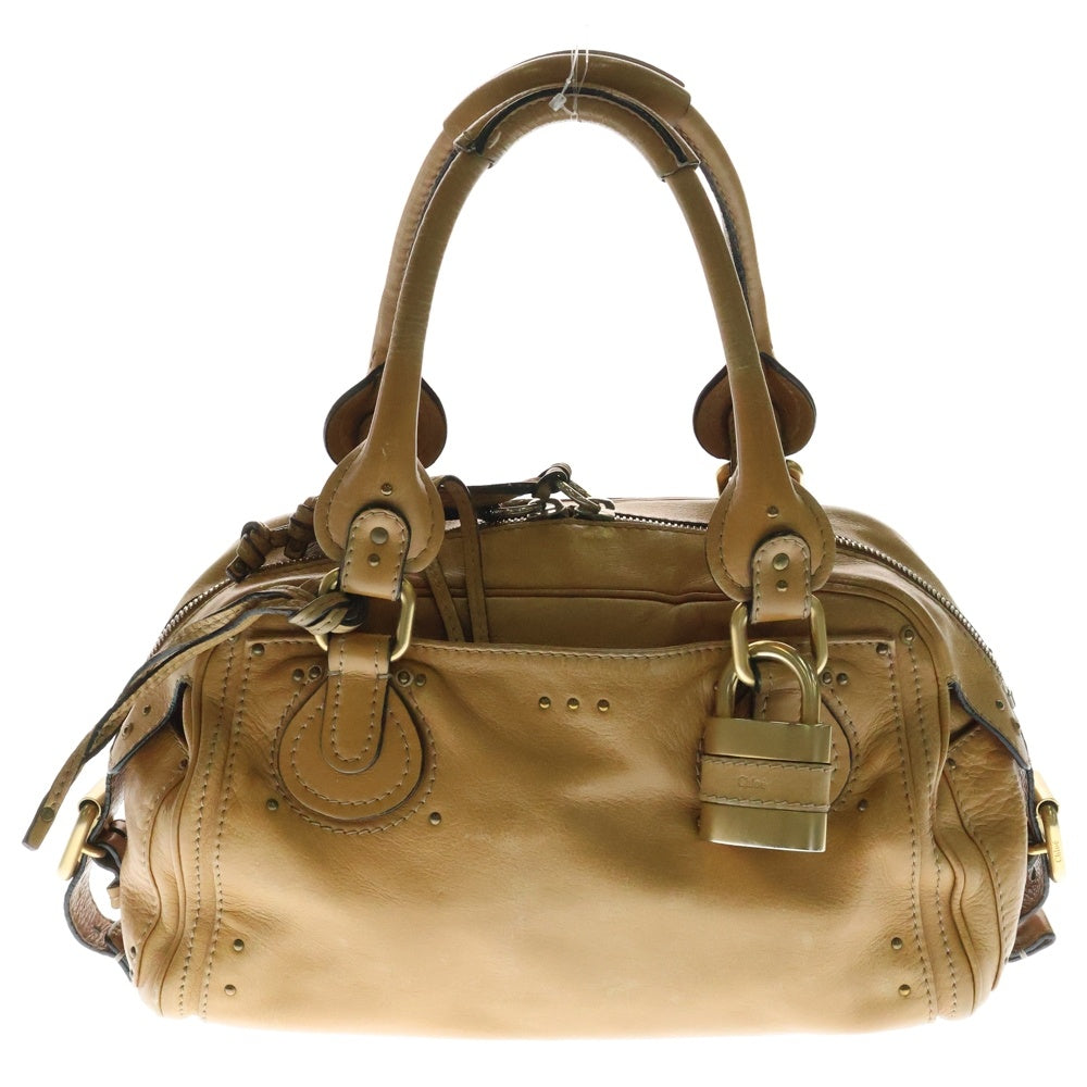 Chloe(クロエ) パディントン ハンドバッグ ゴールド金具 ブラウン レザー