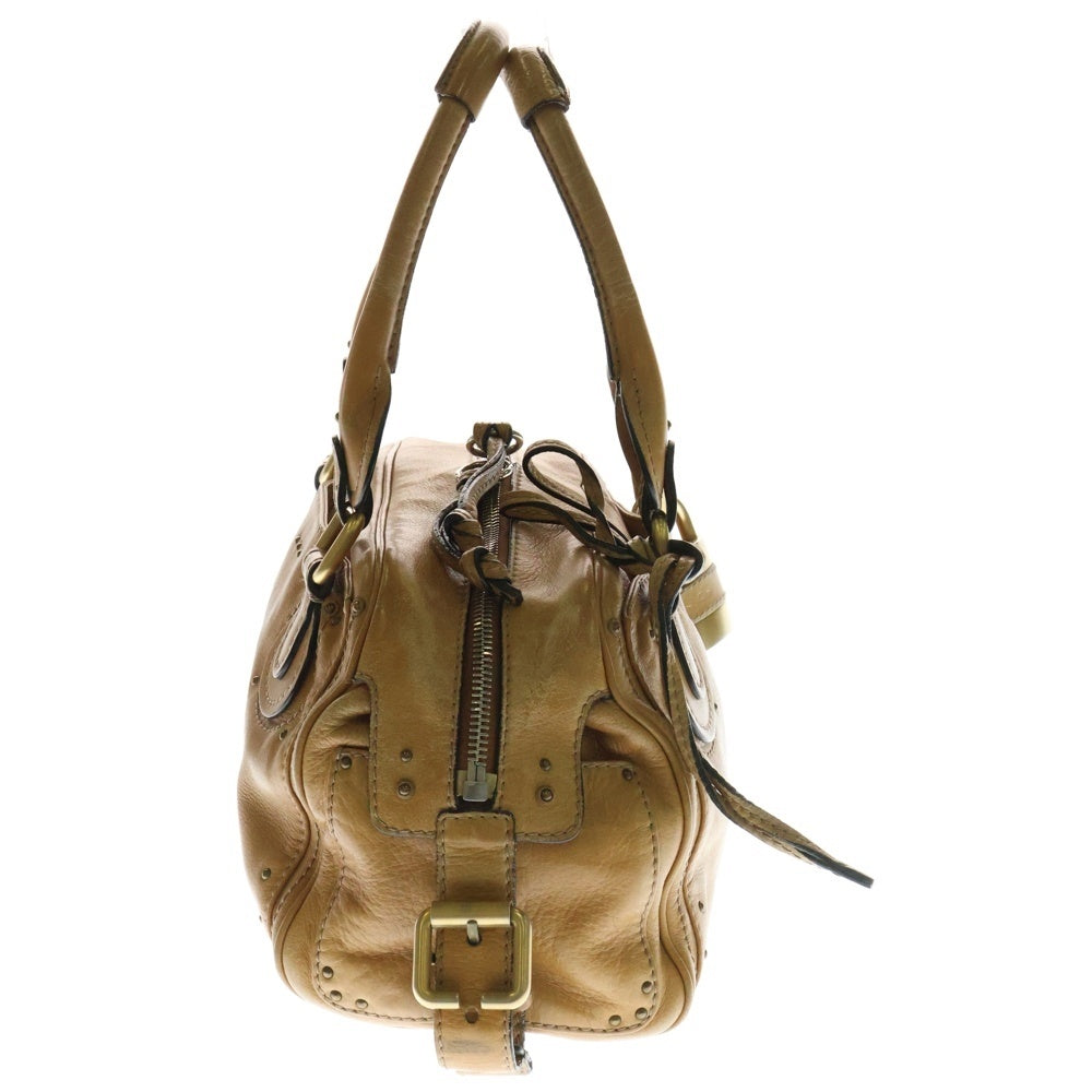 Chloe(クロエ) パディントン ハンドバッグ ゴールド金具 ブラウン レザー
